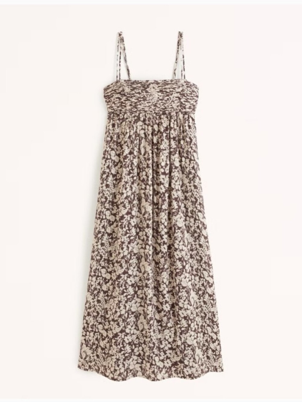 Abercrombie & Fitch Babydoll Crinkle Midi/Maxi Dress - Picture 2 of 8